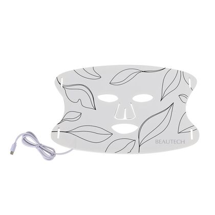 Beautech LED-Gesichtsmaske aus Silikon mit Controller, 33,8x21,8x0,5 cm