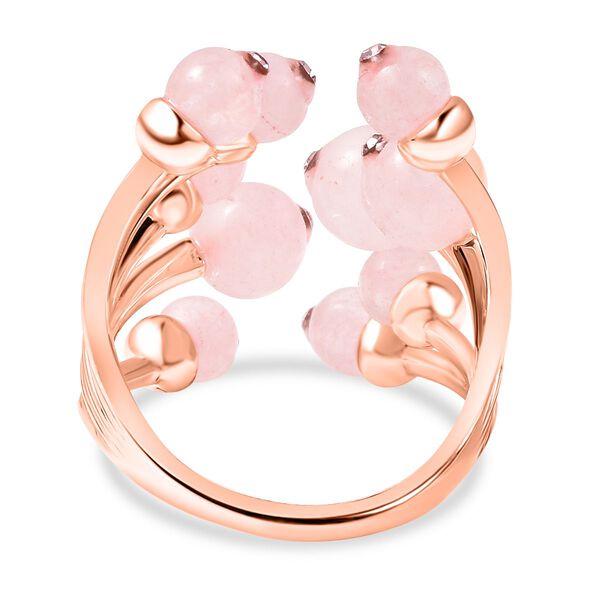 Rosenquarz Ring, Messing image number 5