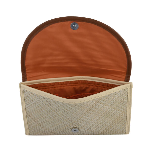 Clutch aus Pandan Bl&auml;ttern, Orange image number 3