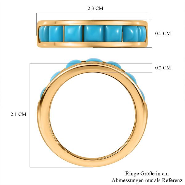 AA Sleeping Beauty Türkis Ring - 1,36 ct. image number 7