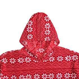 Flauschiger Flanell Hoodie mit gro&szlig;er Tasche