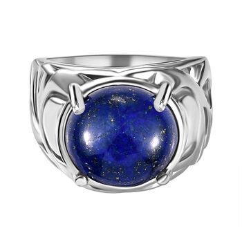 Lapislazuli Ring Messing (Gr&ouml;&szlig;e 17.00) ca. 6,78 ct