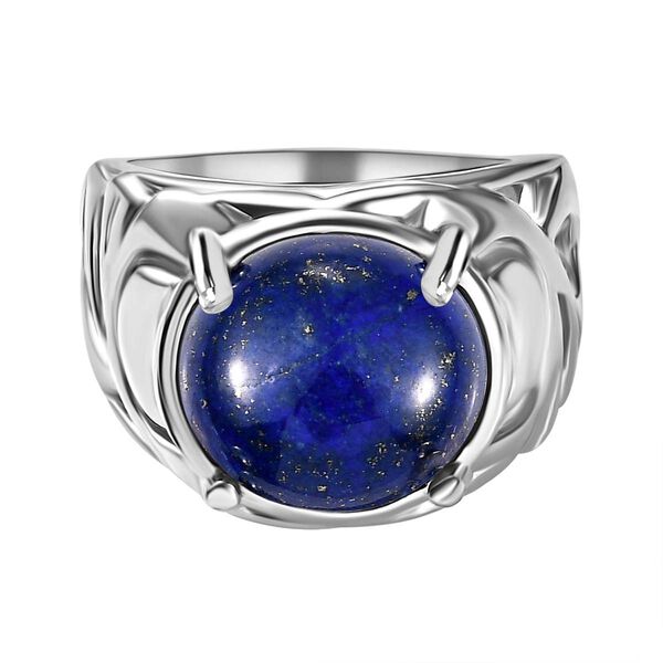 Lapislazuli Ring Messing (Gr&ouml;&szlig;e 17.00) ca. 6,78 ct