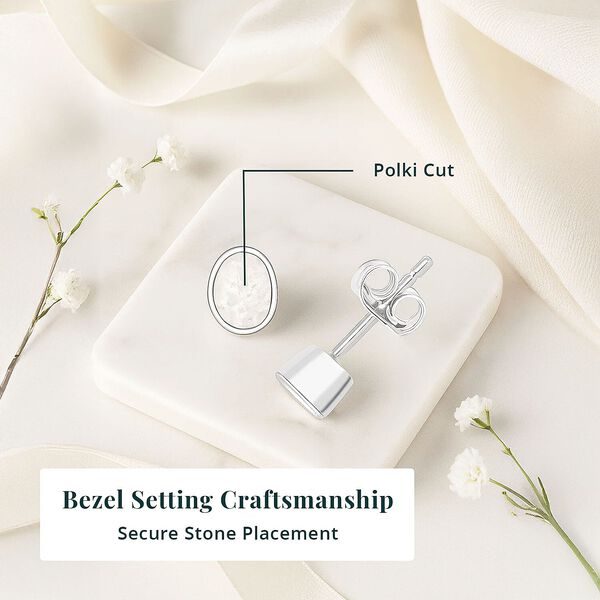 LUXURIANT Labor Polki Diamant Ohrringe - 0,50 ct. image number 4