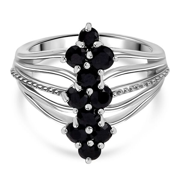 Schwarzer Spinell Ring, ca. 1,85 ct.