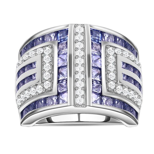 AA Tansanit und Zirkon Ring - 3,99 ct. image number 4