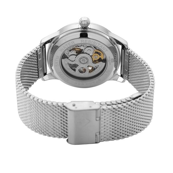 LUXUS SAMMLER EDITION - William Hunt Uhr, SEIKO AUTOMATIK Uhrwerk, Saphir Glash&auml;user, 5 ATM, Goldfarbene Edelstahl Armband image number 6