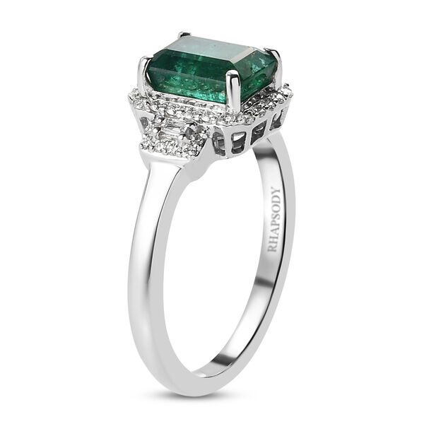 RHAPSODY AAAA Sambischer Smaragd und Diamant VS E-F Ring 950 Platin  ca. 1,88 ct image number 5