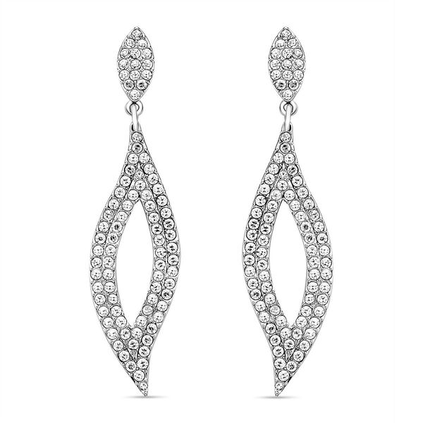 Wei&szlig;e Kristall-Ohrringe - 5 ct.