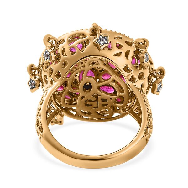 GP Celestial Dream Kollektion- afrikanischer Rubin, Zirkon und Saphir-Ring- 5,56 ct. image number 6