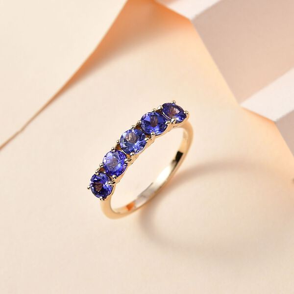 AA Tansanit Ring in 585 Gold - 2 ct. image number 2