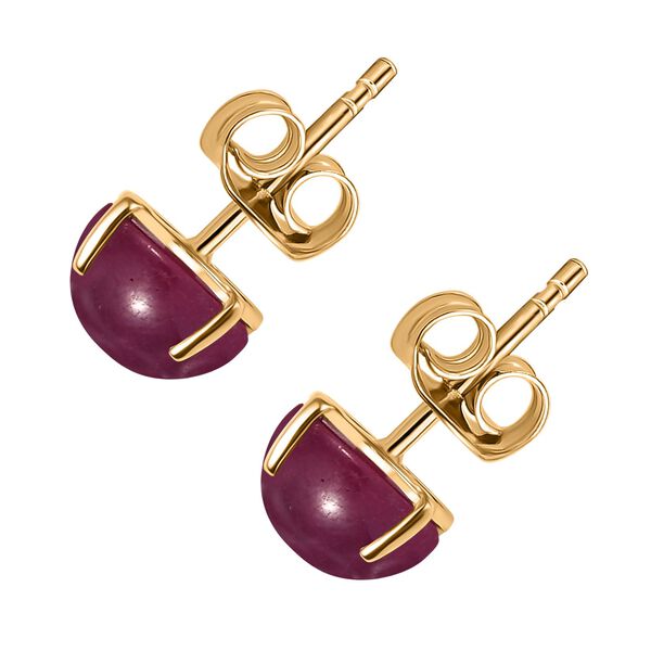 AAA Afrikanische Rubin Ohrringe in 375 Gold - 6,2 ct. image number 5