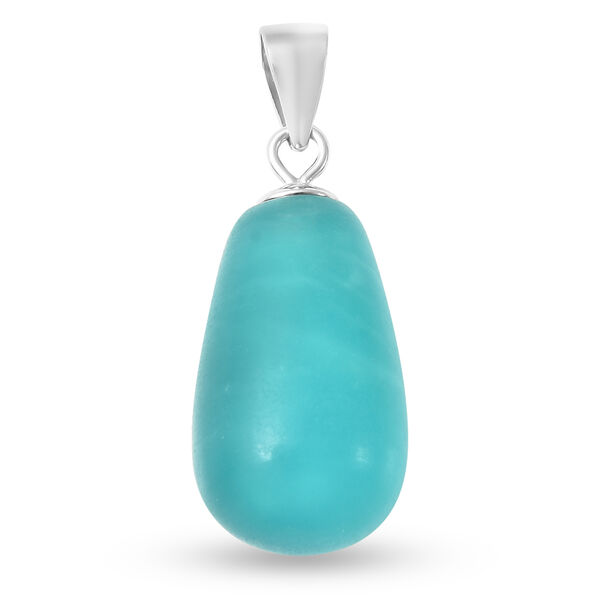 Amazonit Anh&auml;nger 925 Silber rhodiniert ca. 12,00 ct