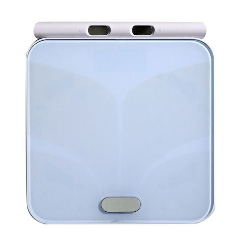 Intelligente Körperfettwaage mit Griff, ITO-Design, gehärtetes Glas,30×30×2,6cm, Weiß image number 0