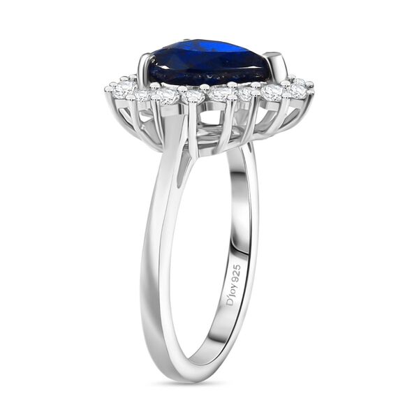 D'Joy AA Kaschmir Kyanit und Moissanit Ring - 4,52 ct. image number 4