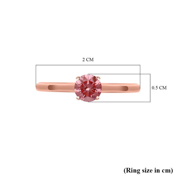 LUXURIANT SGL zertifizierter VS rosa Labor Diamant Ring in 585 Ros&eacute;gold- 0,50 ct. image number 5