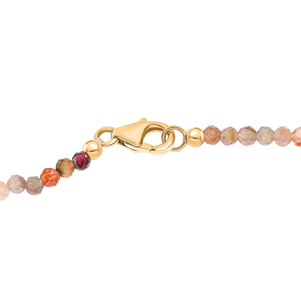 D'Joy Mehrfarbig-Turmalin, Nat&uuml;rlicher, &auml;thiopischer Welo Opal Schmuckset ca. 45 cm 925 Silber 750 Gelbgold Vermeil ca. 33,98 ct. image number 4