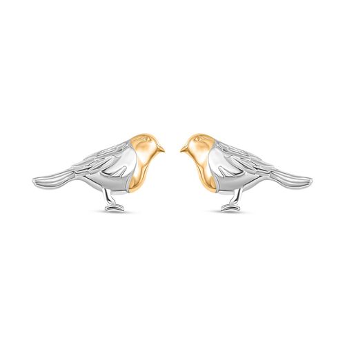 Zweifarbige Vogel-Ohrringe image number 0