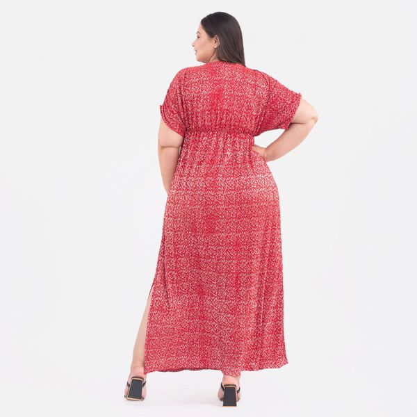 Tamsy - Plissee-Abendkleid, One Size, Rot image number 2