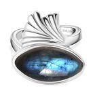 Labradorit Ring Edelstahl (Größe 16.00) ca. 6,89 ct