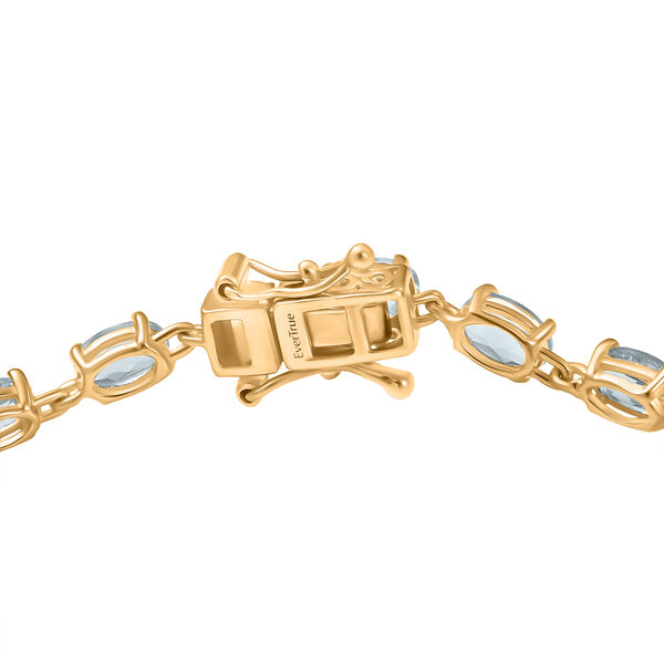 EVER TRUE Himmelblauer Topas Armband ca. 19 cm Nickelfreies Messing ca. 11.45 ct image number 3