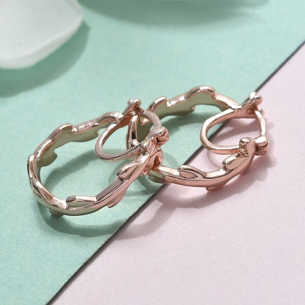 Creolen 925 Silber Ros&eacute;gold image number 1