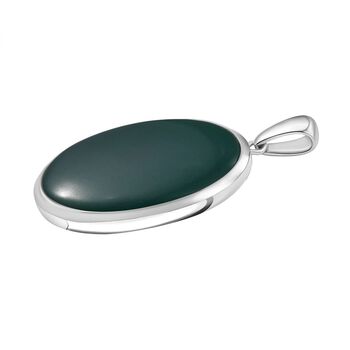 Verde Onyx Anh&auml;nger in Silberton - 68,32 ct.