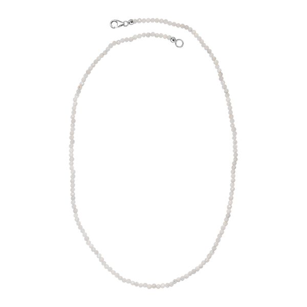 Weiße Mondstein 50cm Halskette - 28 ct. image number 4