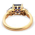 Masoala Saphir (Fissure gefüllt) Ring 925 Silber vergoldet (Größe 16.00) ca. 2,21 ct image number 5