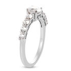 LUSTRO STELLA - feinster Zirkonia-Ring, 925 Silber platiniert image number 4