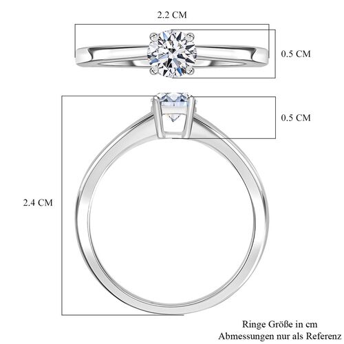 LUXURIANT DIAMOND - Lab Grown Diamant Ring 950 Platin (Größe 18.00) ca. 0.52 ct image number 4