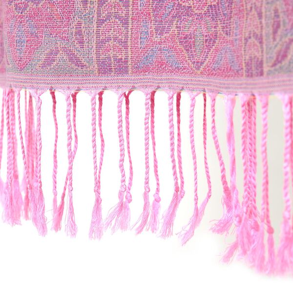 100% Viskose Paisley-Schal, Pink image number 3