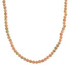 Orange-grüner Regenblumen-Yuhua-Quarzit Halskette, ca. 80.00 ct