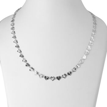 ARTE CUORE 4 925 Silber rhodiniert Halskette ca. 45 cm + 5 cm Extender, ca. 6,17g