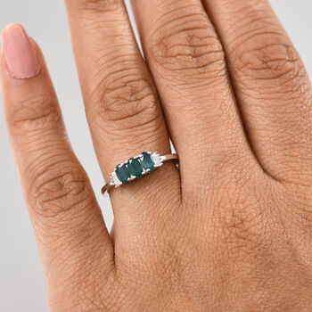 AAA Grandidierit und Diamant Ring - 0,73 ct.