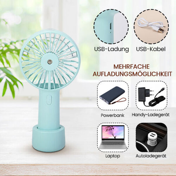 2-in-1 Nebelspray-Ventilator, Hellblau&nbsp; image number 4