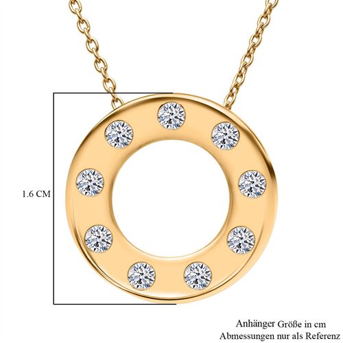 LUXURIANT DIAMOND - Lab Grown Diamant SI-GH Schmuckset 925 Silber Gelbgold Vermeil ca. 0,33 ct. image number 5