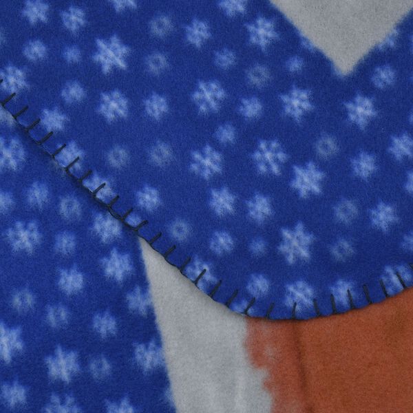 Fleecedecke mit Weihnachtsmuster, Mehrfarbig image number 3