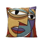 Kissenbezug mit Stickerei und Reißverschluss, Größe: 43x43cm