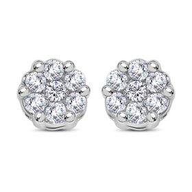 Diamant Druckfassung Ohrstecker - 0,15 ct.