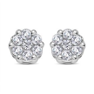 Diamant Ohrstecker 925 Silber platiniert ca. 0,15 ct