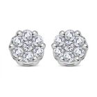 Diamant Ohrstecker 925 Silber platiniert ca. 0,15 ct