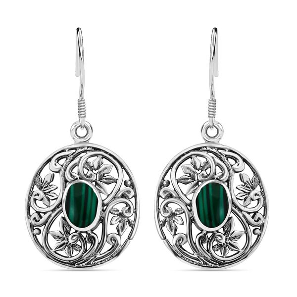 Royal Bali Kollektion - Malachit Ohrringe - 1,21 ct. image number 0