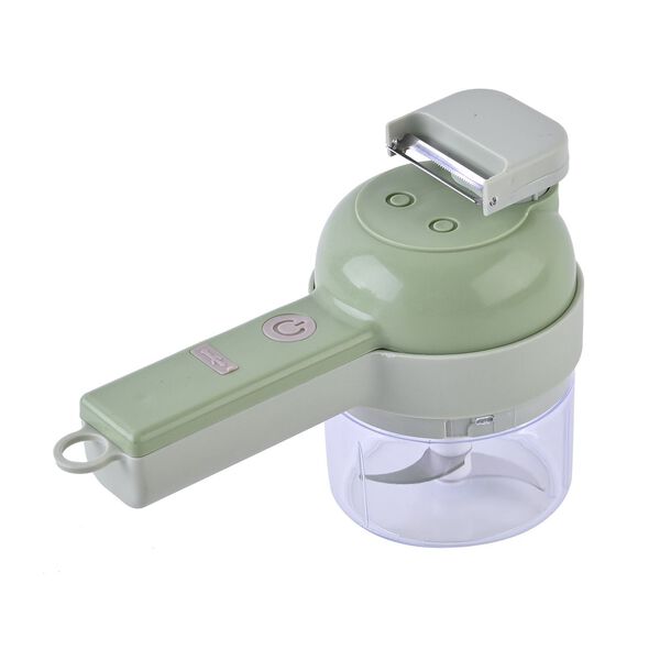 4-in-1 wiederaufladbarer Zerkleinerer mit USB-Kabel, 20,5x9,5x8cm image number 2