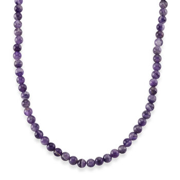 D'Joy Zweifarbiger Amethyst Halskette ca. Flexibles cm 316L Edelstahl ca. 200.00 ct