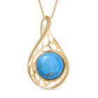 Blaues Türkis Schmuckset ca. 50 cm ca. 14.00 ct