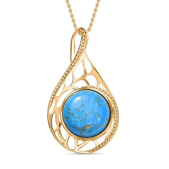 Blaues T&uuml;rkis Schmuckset ca. 50 cm ca. 14.00 ct