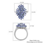 Tansanit Cluster Cocktail Ring - 2,58 ct. image number 6