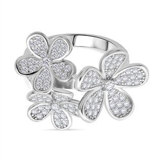Lustro Stella Weißer Zirkonia Ring 925 Silber rhodiniert (Größe 17.00), Lustro Stella Weißer Zirkonia Ring 925 Silber rhodiniert (Größe 17.00),
