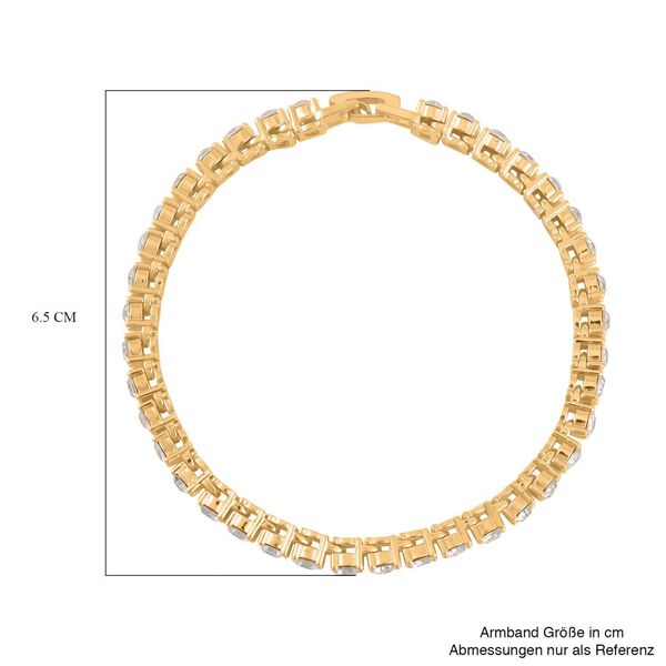 Kristall-Schmuckset in Goldton image number 9